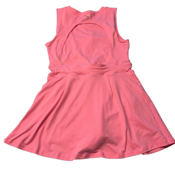 Free People Movement Size L Easy Does It Tennis Dress Bubblegum Pink Sporty Gym - Picture 8 of 9